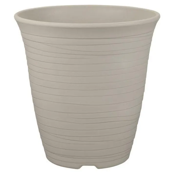 リッチェル エコルハイポット10号 ホワイト 幅29×奥29×高30 プラ輪鉢 4945680702706【別送品】