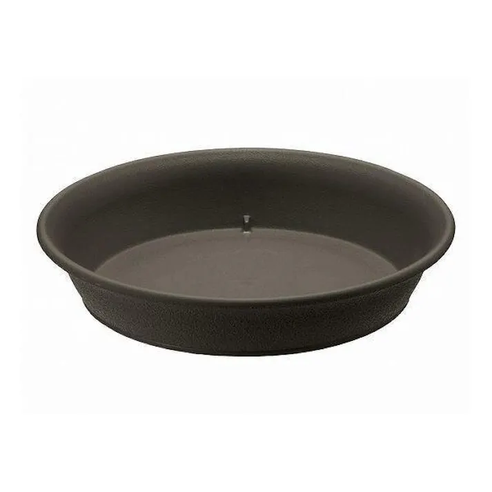 リッチェル エコルプレート10号 ダークグレー 幅30.6×奥30.6×高5.3 鉢受皿 4945680702881【別送品】