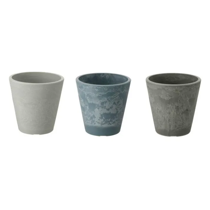 リッチェル ボタニーラウンドポット15型 ホワイト 幅14.9×奥14.9×高15.1 プラ輪鉢 4945680716130【別送品】