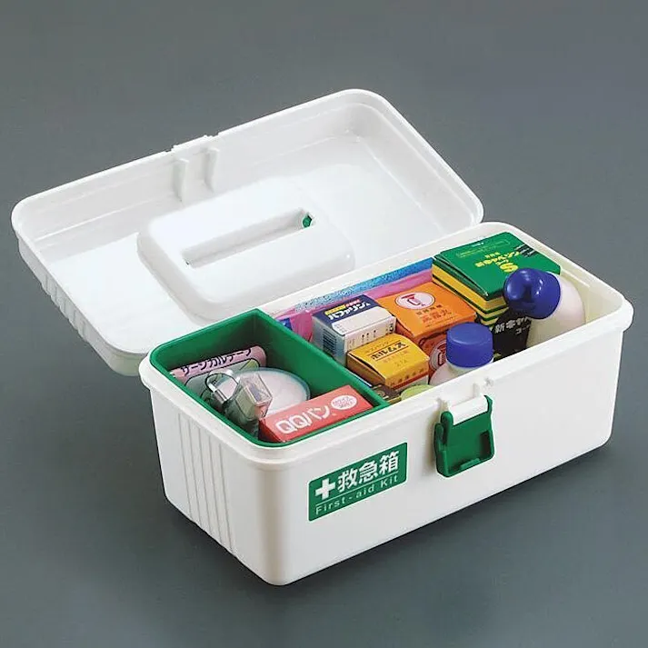救急箱 ホワイト 幅24×奥33.7×高19.2 衛生用品 防災 4962191485409【別送品】