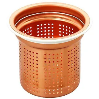 流し用銅製ゴミカゴ 銅 幅14.4×奥14.4×高11.85 浄排水用品 4964806021774【別送品】