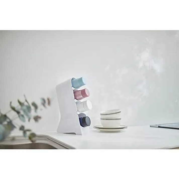 伊勢藤 ボトルスタンド(タテ型) ホワイト 幅9.1×奥18×高33 ステンレスボトル 4966149608100【別送品】