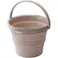 伊勢藤 ソフトバケツ8型 ベージュ 幅32.8×奥30×高22.2 バケツ 4966149614118【別送品】