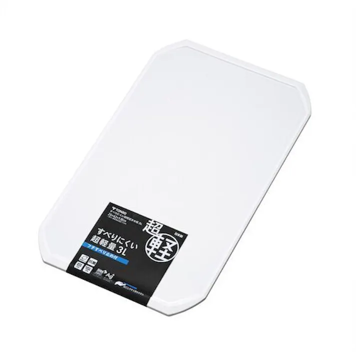 新輝合成 すべりにくい超軽量まな板3L ホワイト 幅42×奥25×高1.3 まな板 4973221044398【別送品】