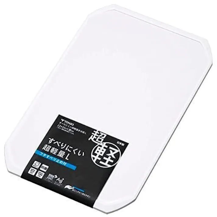 新輝合成 すべりにくい超軽量まな板L ホワイト 幅35×奥22×高1.3 まな板 4973221044411【別送品】