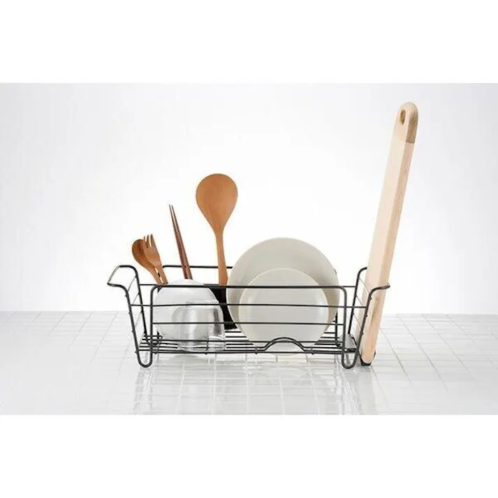 リッチェル ラクールディッシュドレイナーS ダークグレー 幅45×奥23×高14 ザル・ボウル 4973655224021【別送品】