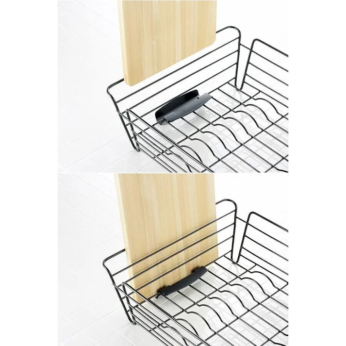 リッチェル ラクールディッシュドレイナーL ダークグレー 幅45×奥36×高14 ザル・ボウル 4973655224120【別送品】