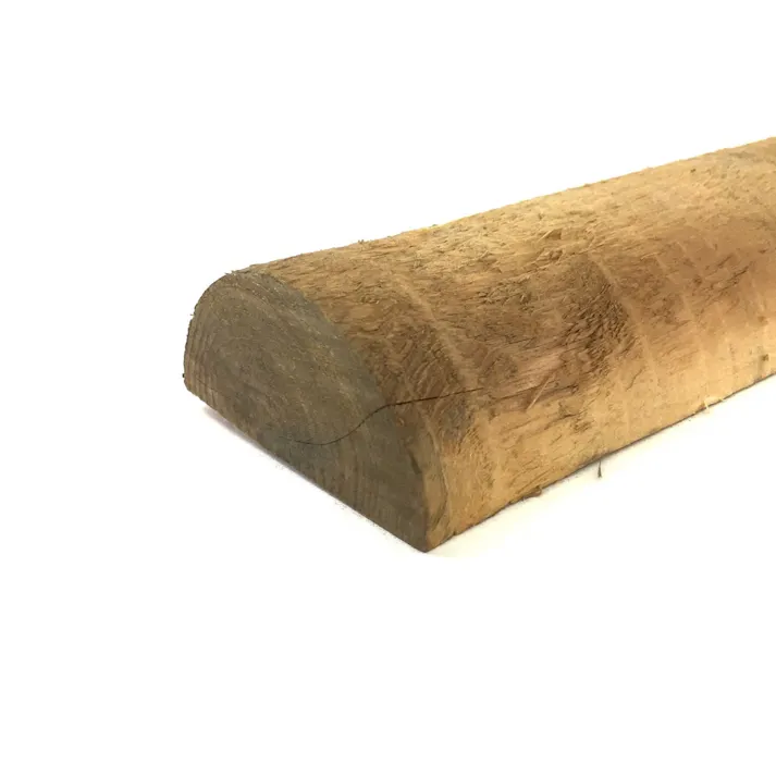 丸太 半割材 (約)幅75mm 長さ1200mm 厚さ37mm