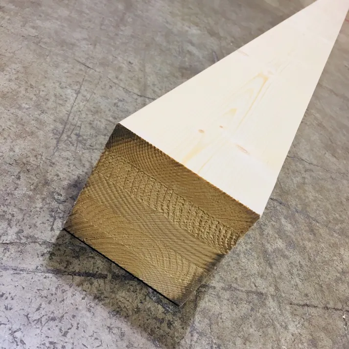 KCホワイトウッド管柱 (約)幅105mm 長さ2985mm 厚さ105mm(販売終了)