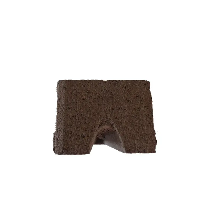 Kリブロック ブラウン 笠木コーナー