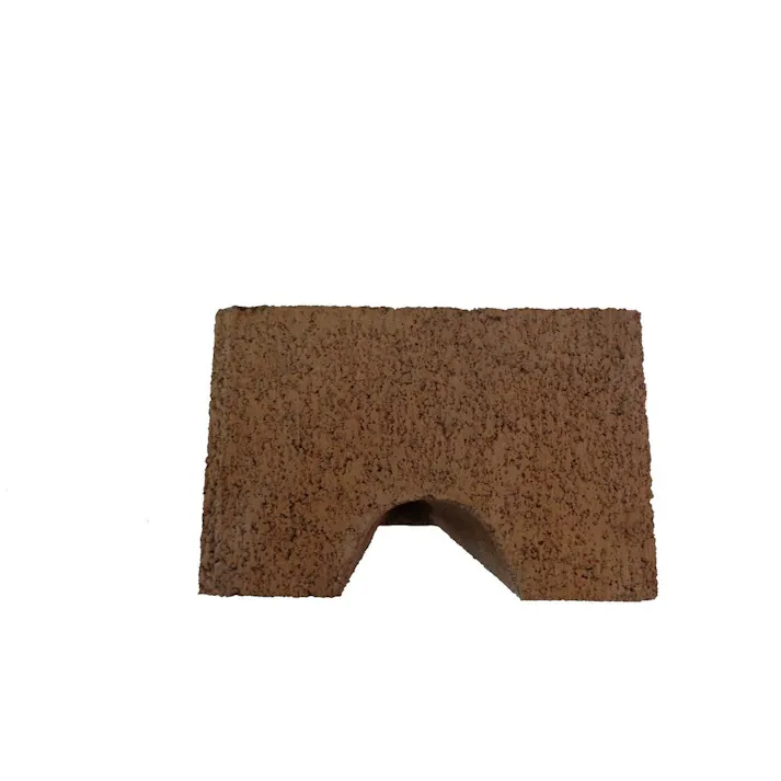 ラインブロック ブラウン 笠コーナー