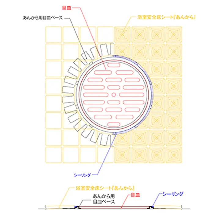 あんから用目皿ベース グレー