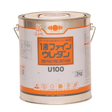 日本ペイント 1液ファインウレタン ホワイト 3kg(販売終了)
