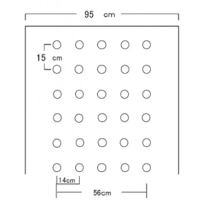 ホーリーシート N9515 80φ 並列穴 200m 5本P