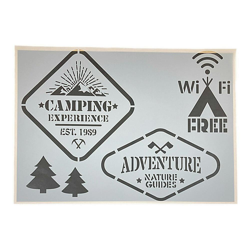 カインズ Kumimoku ステンシルシート アウトドア1 | ペンキ（塗料