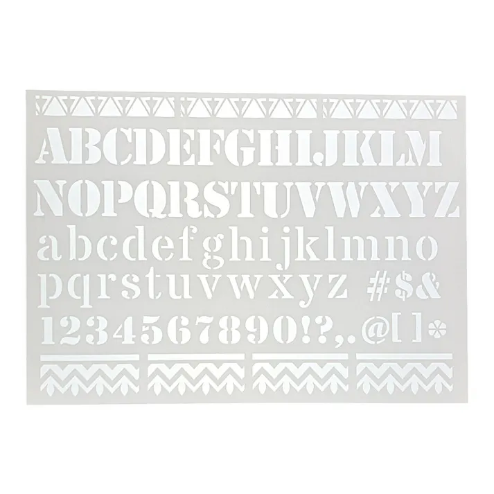 カインズ Kumimoku ステンシルシート アウトドアA-Z