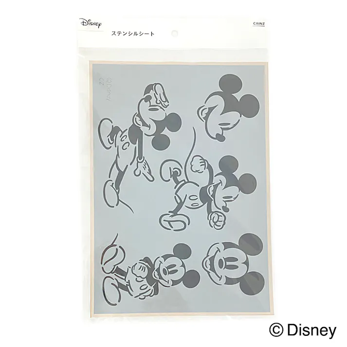 カインズ Kumimoku ステンシルシート ディズニーミッキーライン