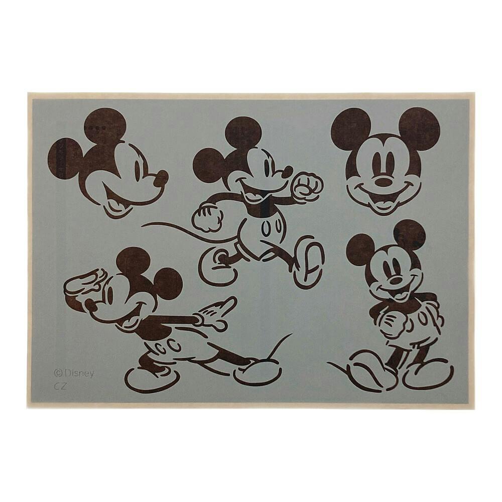 Kumimoku ステンシルシート ディズニーミッキーライン | ウォール