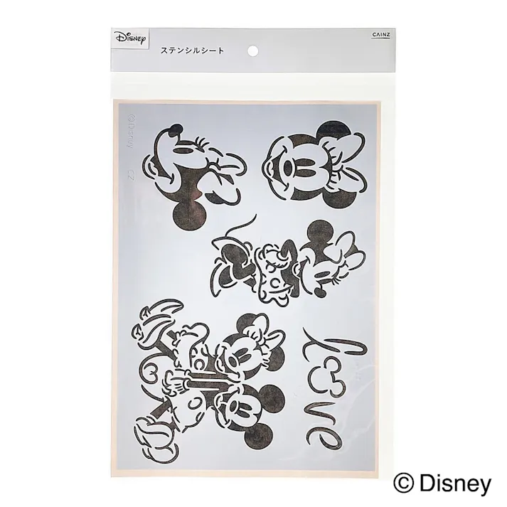 カインズ Kumimoku ステンシルシート ディズニーミニーライン