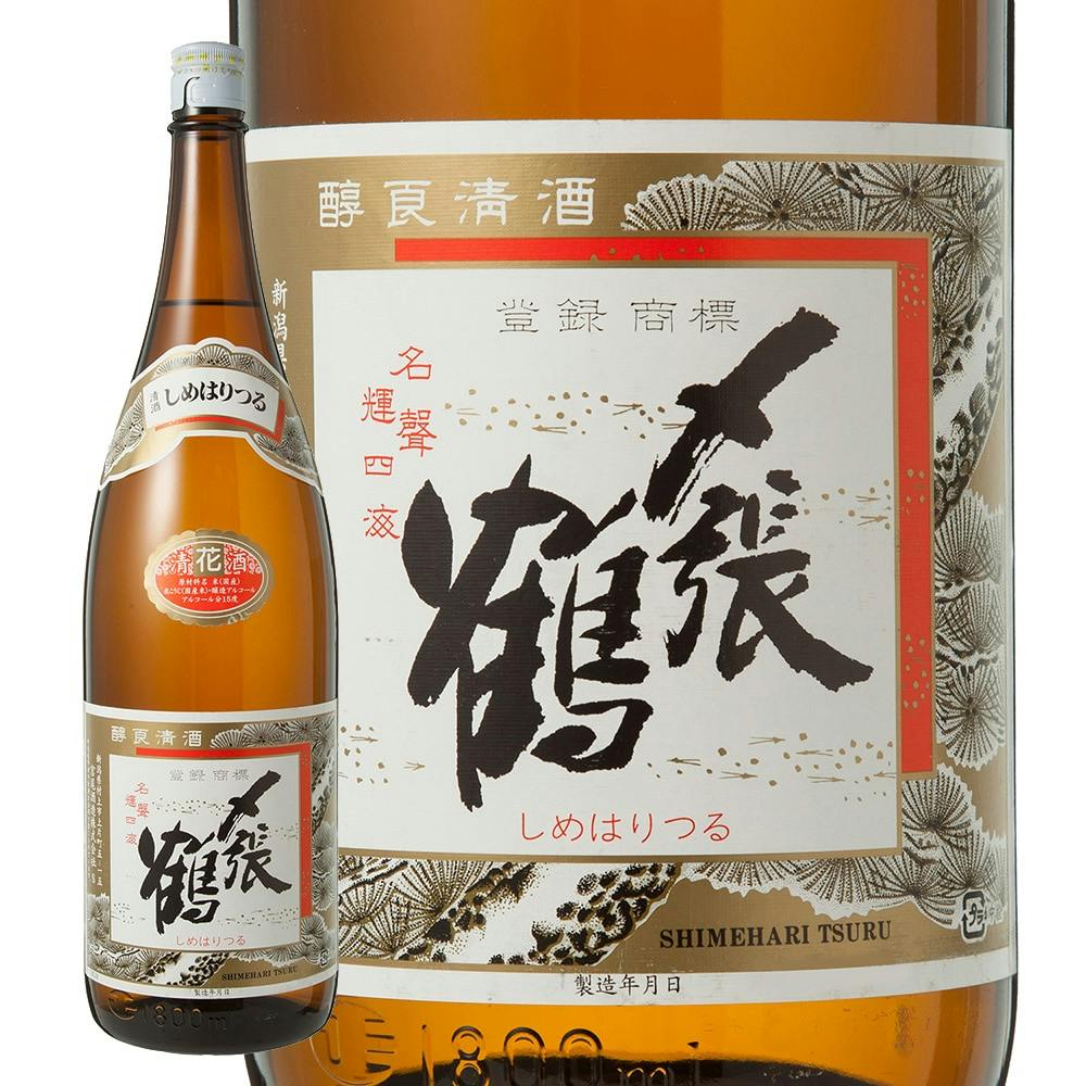 〆張鶴 花 1800ml - 酒