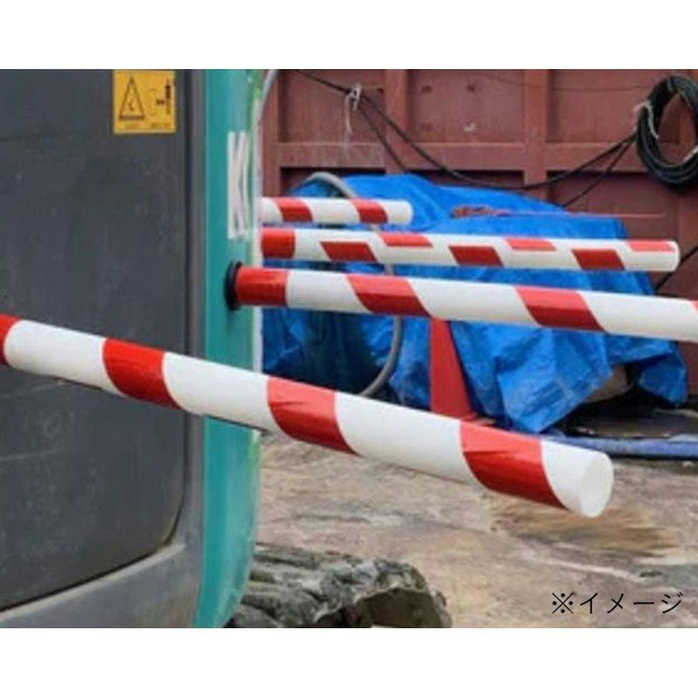 カイエ 1 重機安全ポール 緑/白【別送品】 | 保安用品 通販