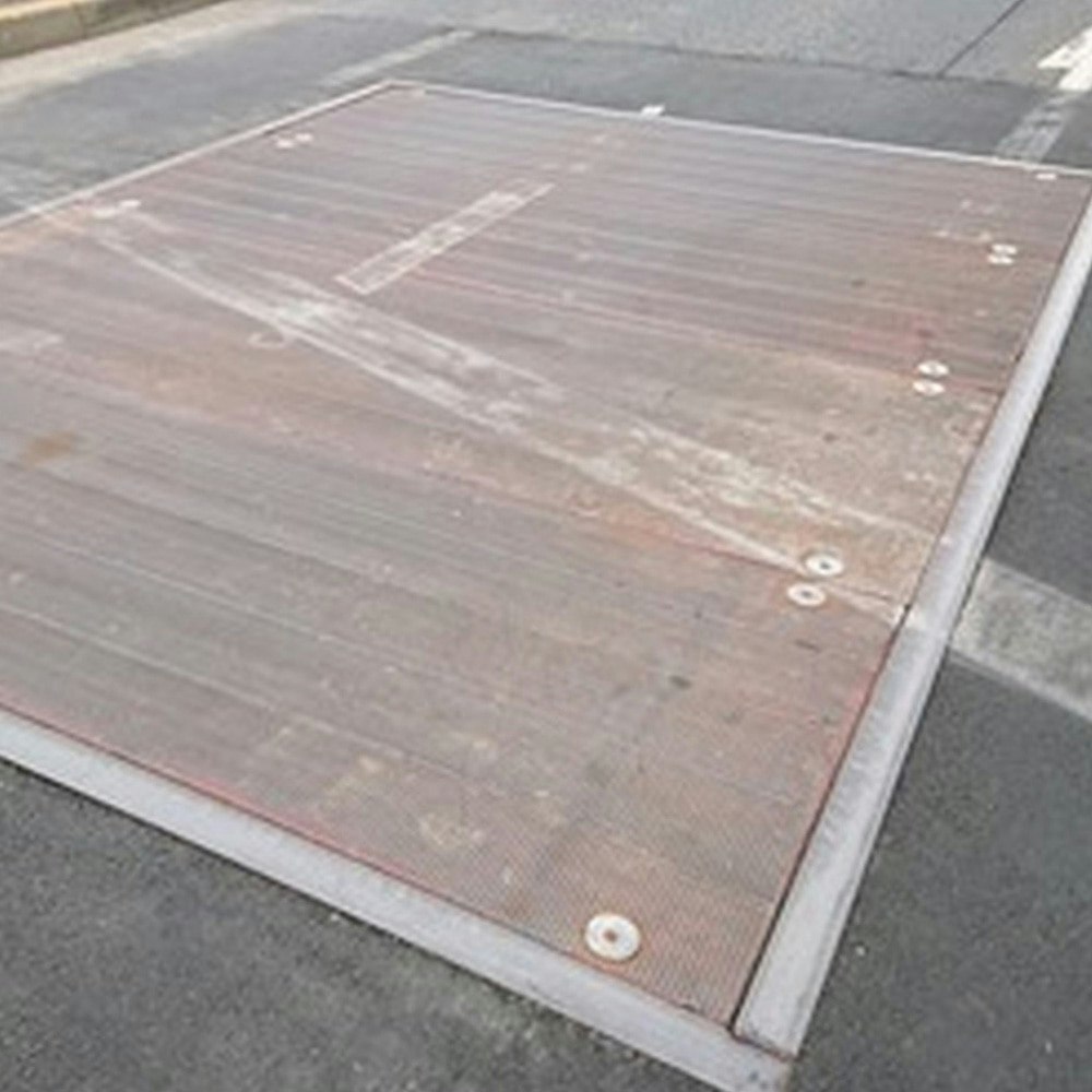 アラオ:覆工板セフティーキャップ　100個 ＡＲ-1051 覆工板 穴 キャップ フック穴 危険 防止 スチール - 3