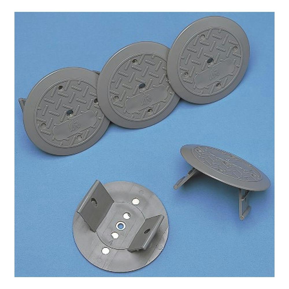 アラオ:覆工板セフティーキャップ　100個 ＡＲ-1051 覆工板 穴 キャップ フック穴 危険 防止 スチール - 3