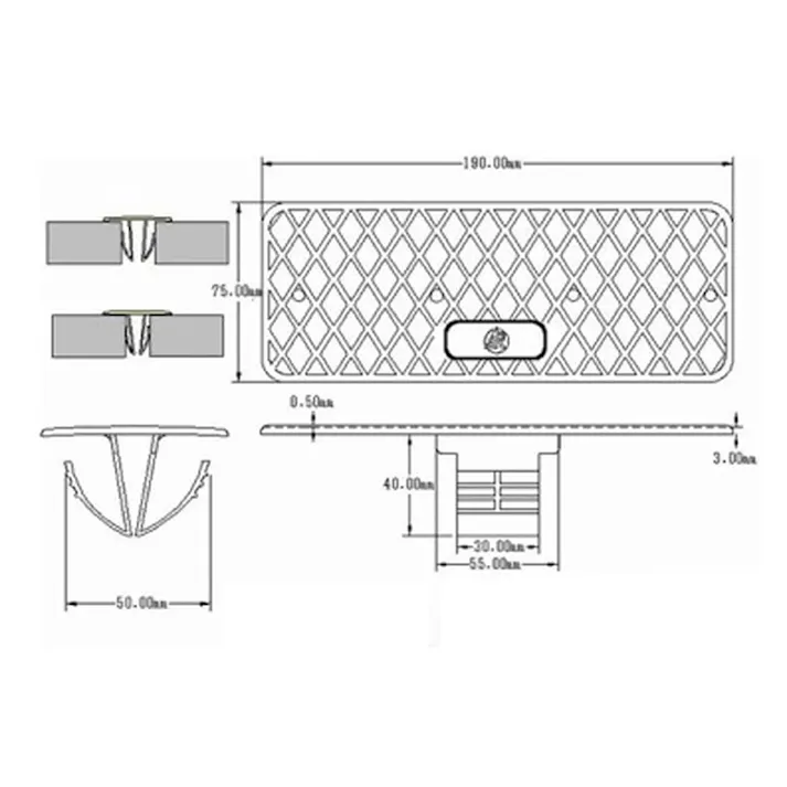 側溝ダートカバー 黄 50枚入り【別送品】