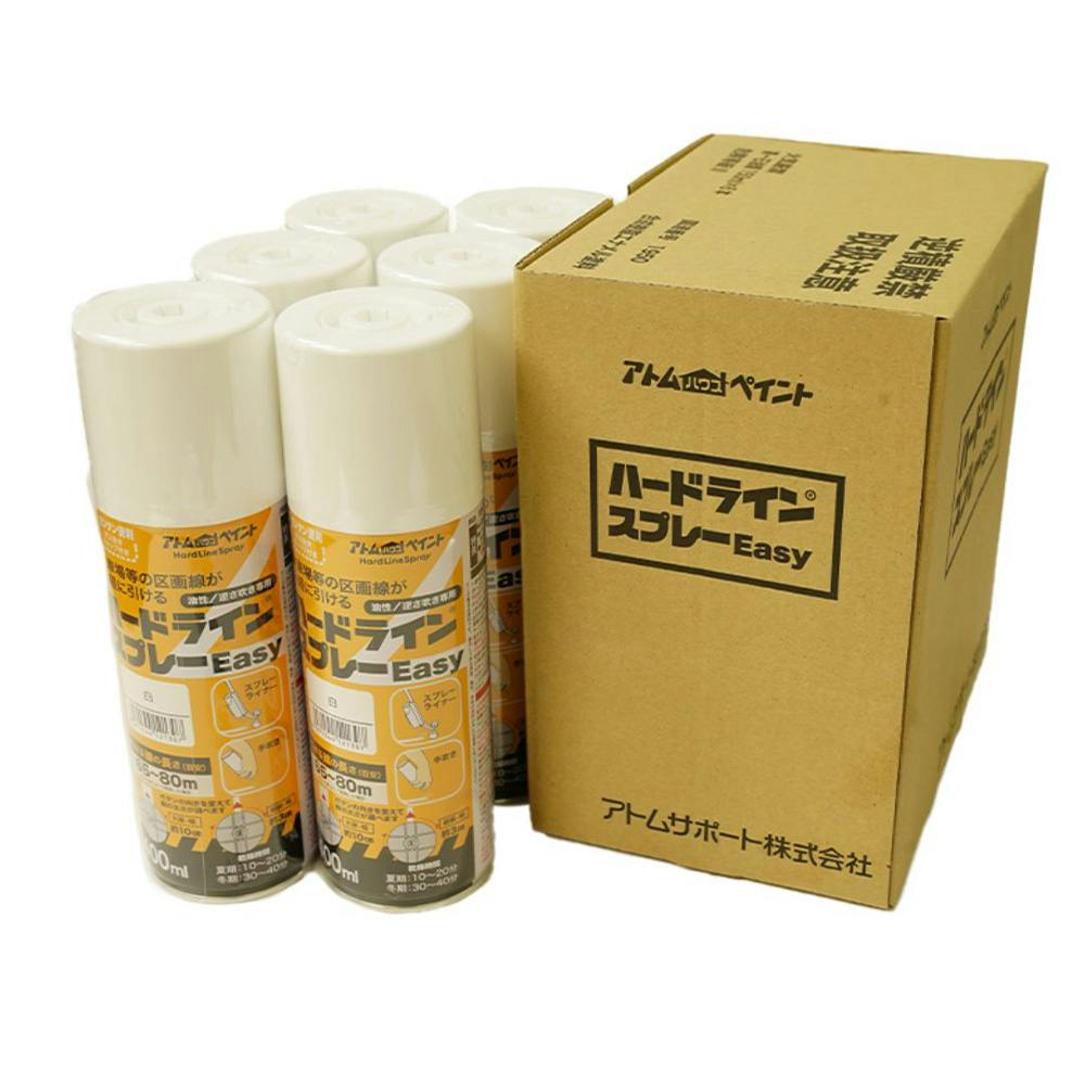ハードラインスプレー 400ml 白 6本入り【別送品】 | ペンキ