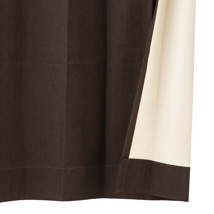 【通常4780円】遮音遮熱遮光ニューコスモ ブラウン 幅50~100×丈121~150cm【別送品】