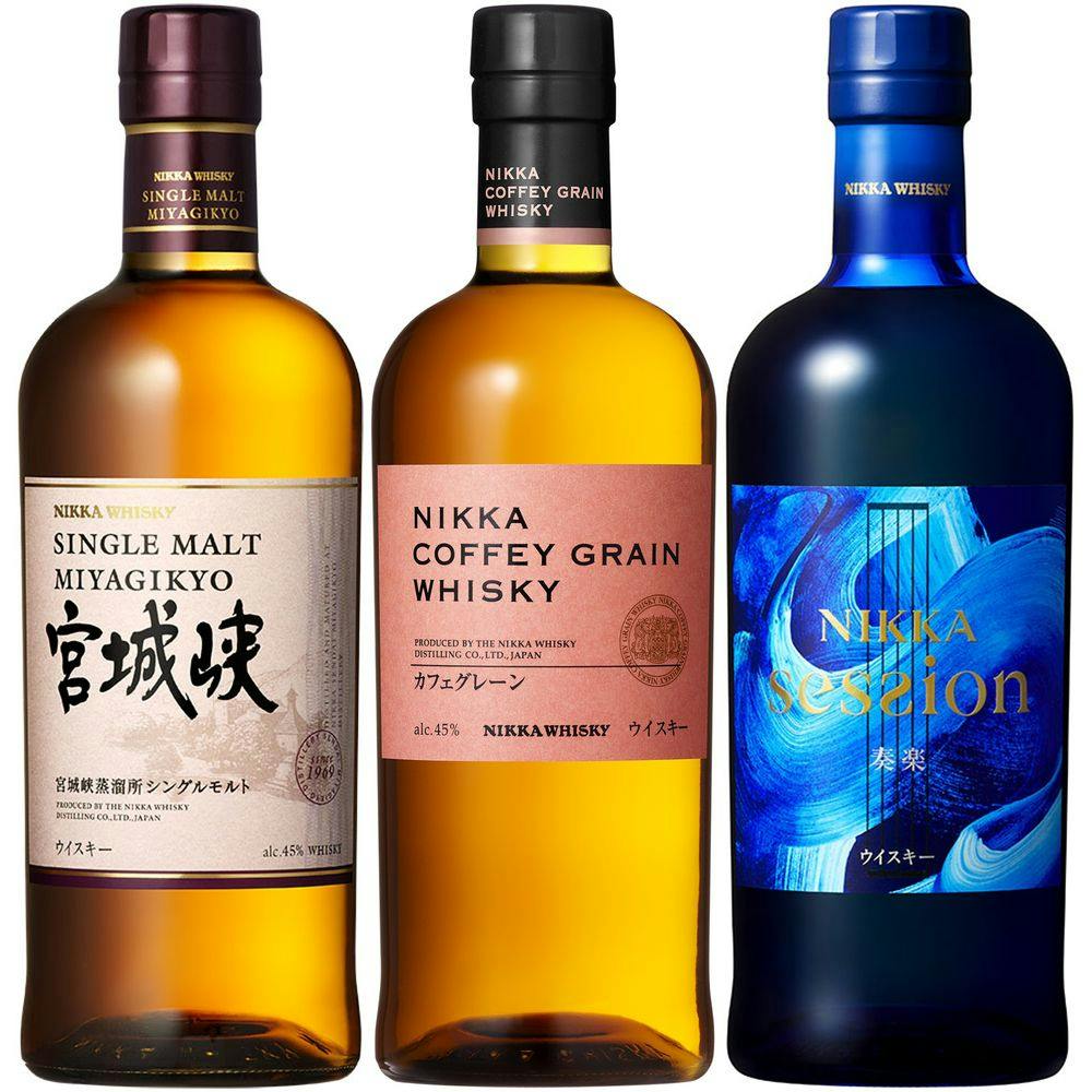 ニッカカフェグレーンが入ったニッカ飲み比べ3本セット | 酒