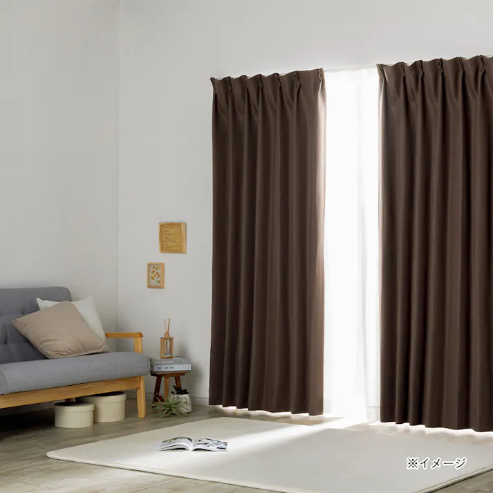 【通常7180円】防炎遮光メホラール ブラウン 幅151~200×丈40~120cm【別送品】