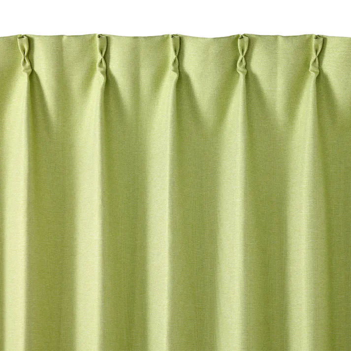 【イージー】防炎遮光メホラール ライトグリーン 幅201~300×丈40~120cm【別送品】