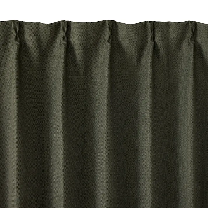 【イージー】防炎遮光メホラール フォレストグリーン 幅201~300×丈151~180cm【別送品】