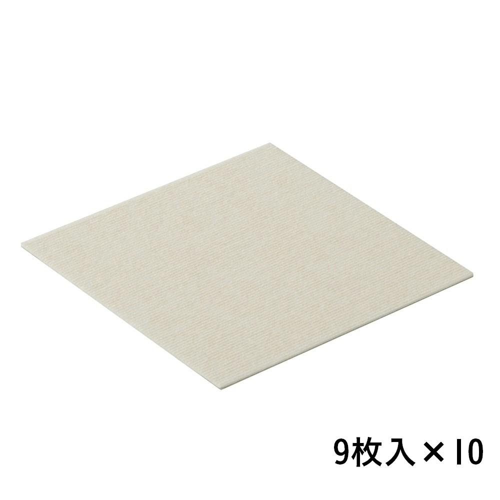 【まとめ売り】ペット用消臭吸着マット 30×30cm 9枚入×10パック アイボリー