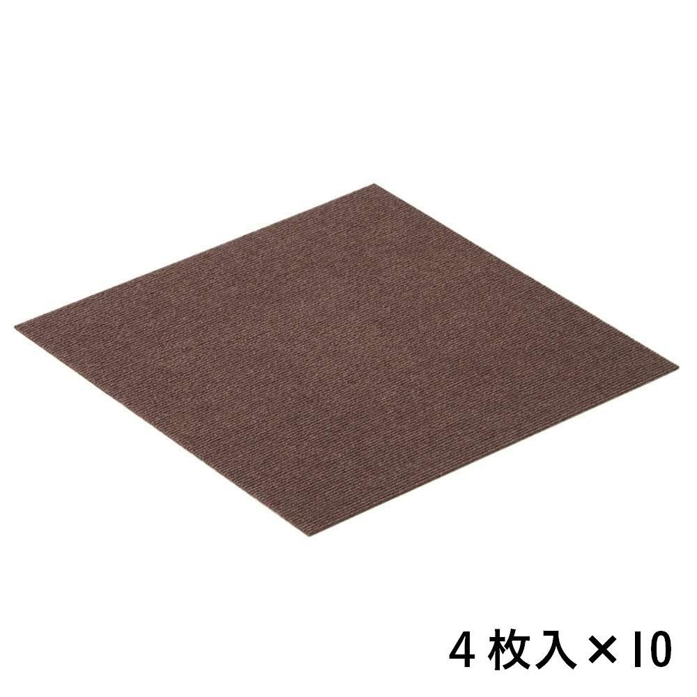 【まとめ売り】ペット用消臭吸着マット 45×45cm 4枚入×10パック ブラウン