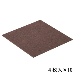 【まとめ売り】ペット用消臭吸着マット 45×45cm 4枚入×10パック ブラウン