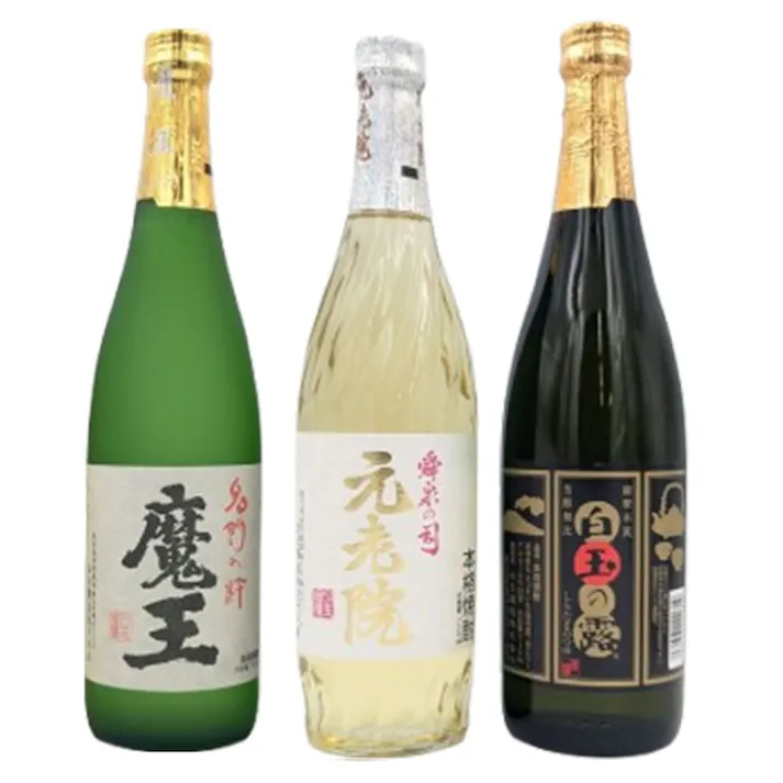 魔王・元老院・白玉の露 人気焼酎の飲み比べ3本セット(各720ml)