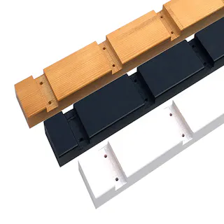 ハードカラーボード板厚16mm用 支柱 ホワイト 幅50mm 長さ1470mm 厚さ23mm 4本 メラミン樹脂コート加工【別送品】