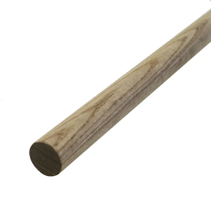 塗装ホワイトアッシュ丸棒 ウォルナット 直径30mm 長さ910mm 10本【別送品】