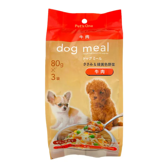 【まとめ売り】Pet’sOne ドッグミール ささみ&緑黄色野菜 牛肉入り ゼリー仕立て 240g×16個入