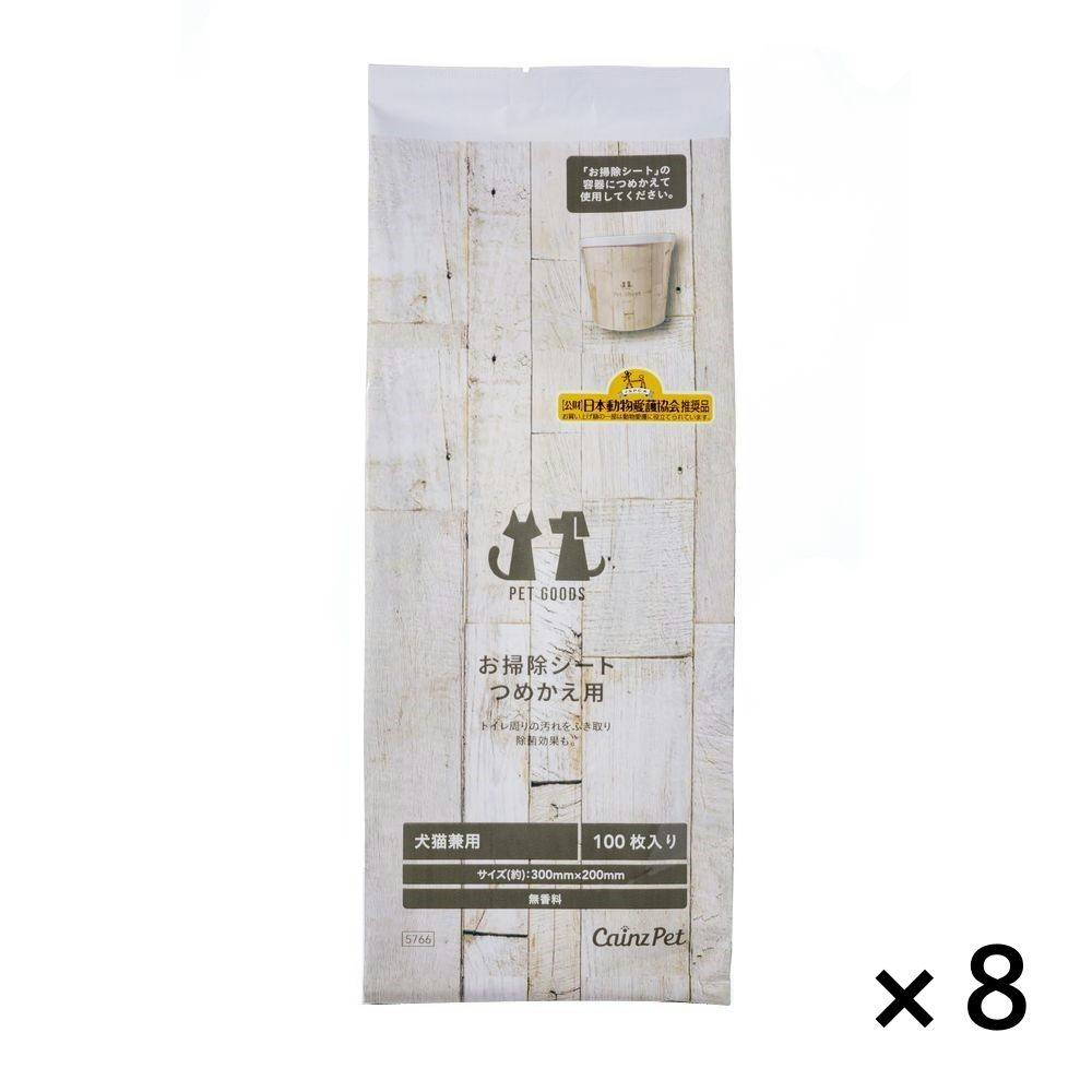 【まとめ売り】お掃除シート デザインバケツ 詰め替え 100枚×8個入