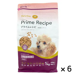 【まとめ売り】プライムレシピ 小型犬用 ラム&ライス 1kg×6個入