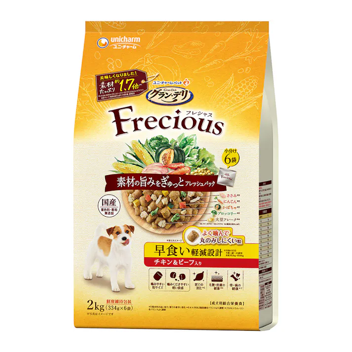 【CAINZ定期便】ユニ・チャーム フレシャス 早食い軽減設計 C&B 2kg