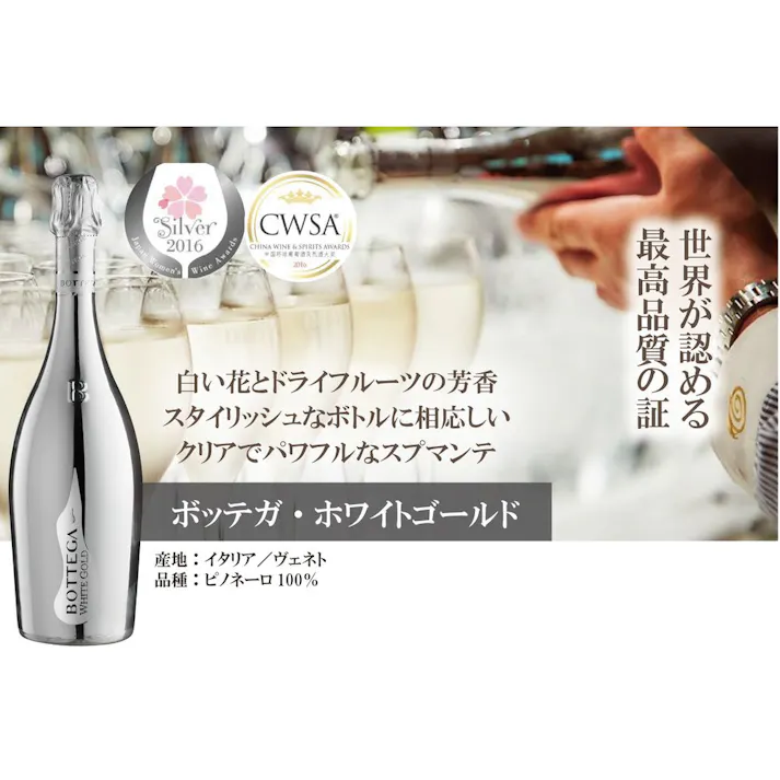 ボッテガ スパークリングワインの飲み比べ3本セット(各750ml)
