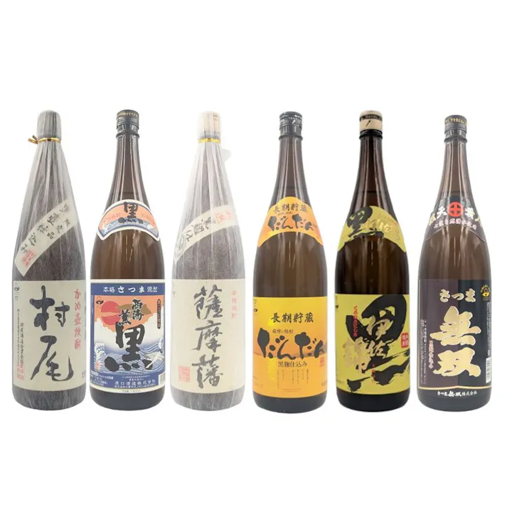 村尾が入った拘りの黒麹芋焼酎の飲み比べ6本セット(各1800ml)