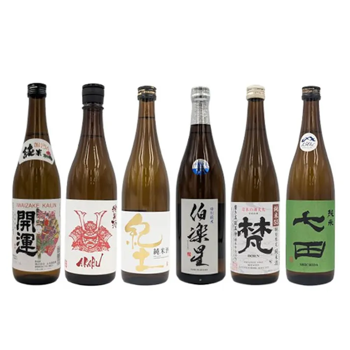 開運祝酒・赤武・紀土・伯楽星・梵・七田 日本酒通の心を動かす拘りの限定流通品 純米酒の飲み比べ6本セット(各720ml)