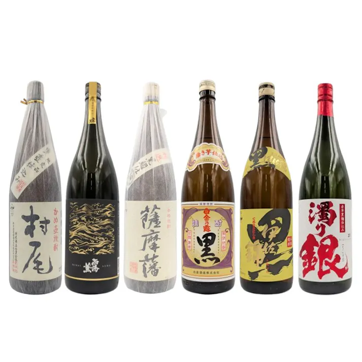 村尾が入った拘りの黒麹芋焼酎の飲み比べ6本セット(各1800ml)
