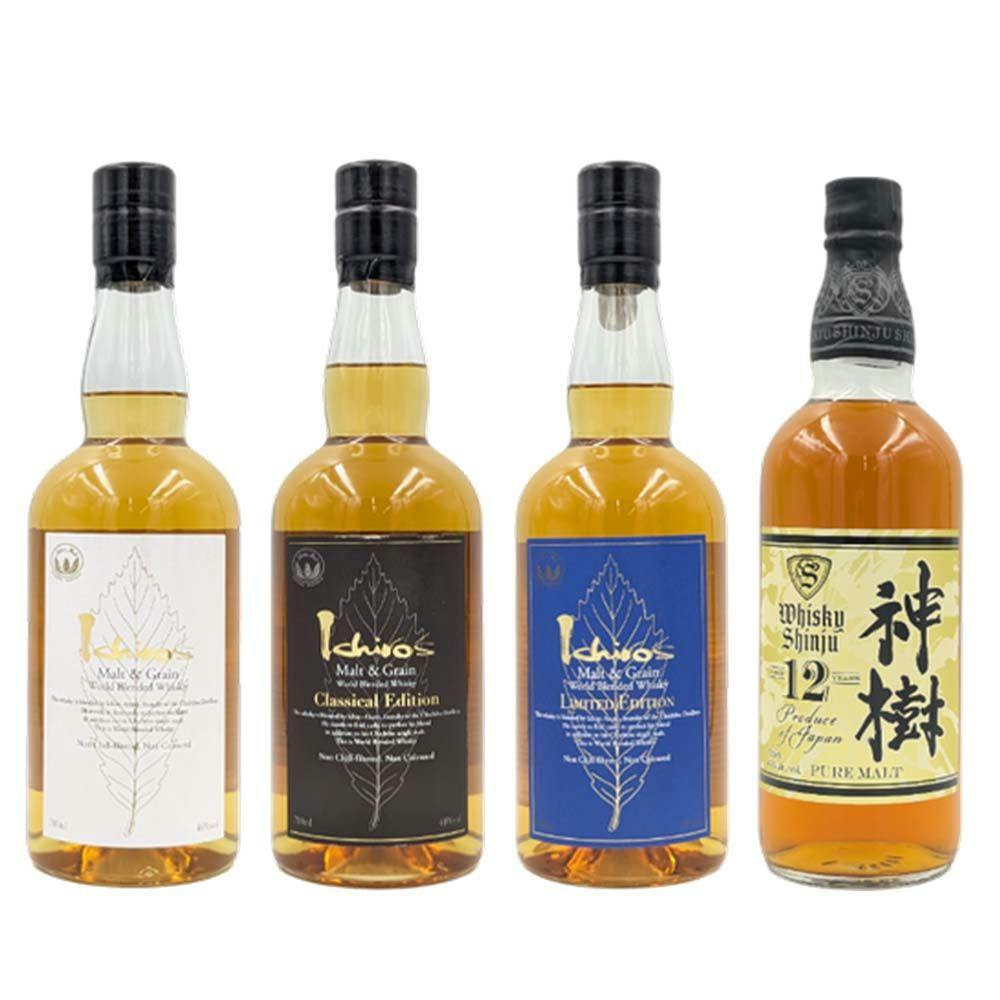イチローズモルト ワールドブレンディッド3種＆神樹ピュアモルト12年