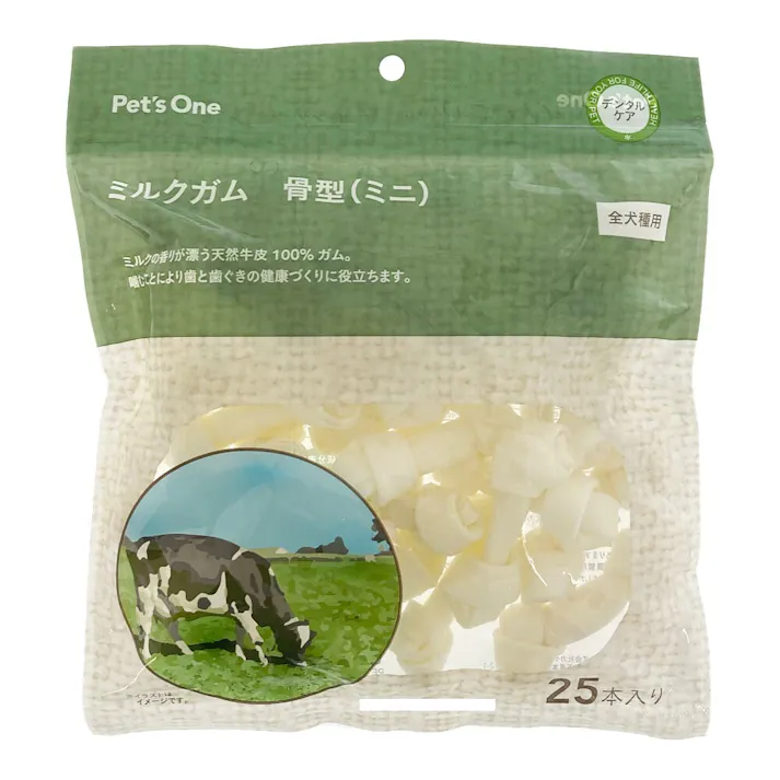 【CAINZ定期便】ミルクガム 骨型(ミニ) 25本入×22個入